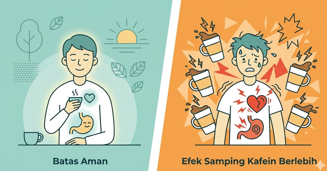 Efek Samping Kafein Berlebih: Batas Aman Minum Kopi Agar Jantung Tetap Sehat dan Asam Lambung Aman